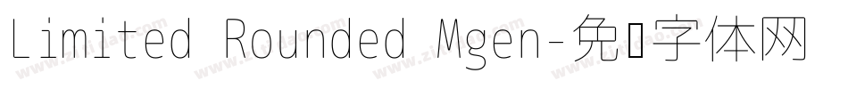 Limited Rounded Mgen字体转换